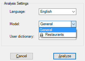 Sentiment Analysis user model