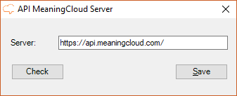 MeaningCloud server