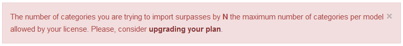 Plan limit error
